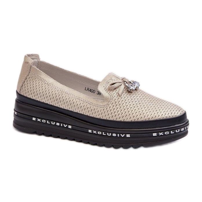 Step in style Mocassins Modelo S.Barski LR400 Gold - Entre com estilo amarelo