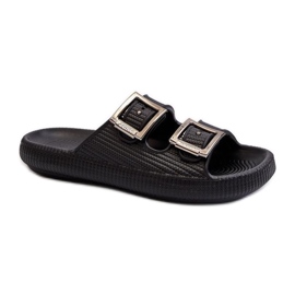Step in style Sandália Chinelo Modelo Zaxy LL285088 Preta - Entre com estilo preto