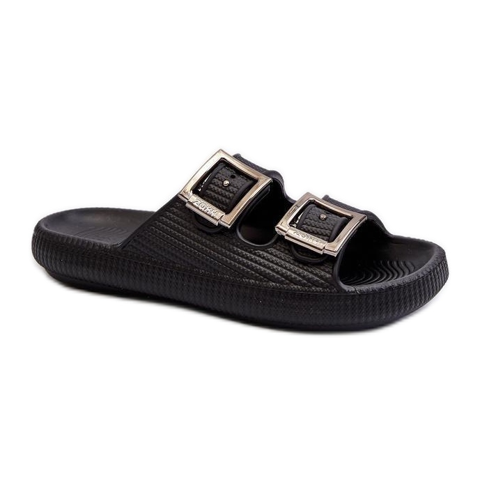 Step in style Sandália Chinelo Modelo Zaxy LL285088 Preta - Entre com estilo preto