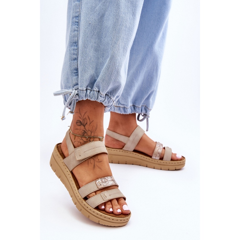 Step in style Sandálias Modelo Fresh Look 23-46011 Bege - Entre com estilo Step in style Sandálias Modelo Fresh Look 23-46011 Bege - Entre com estilo