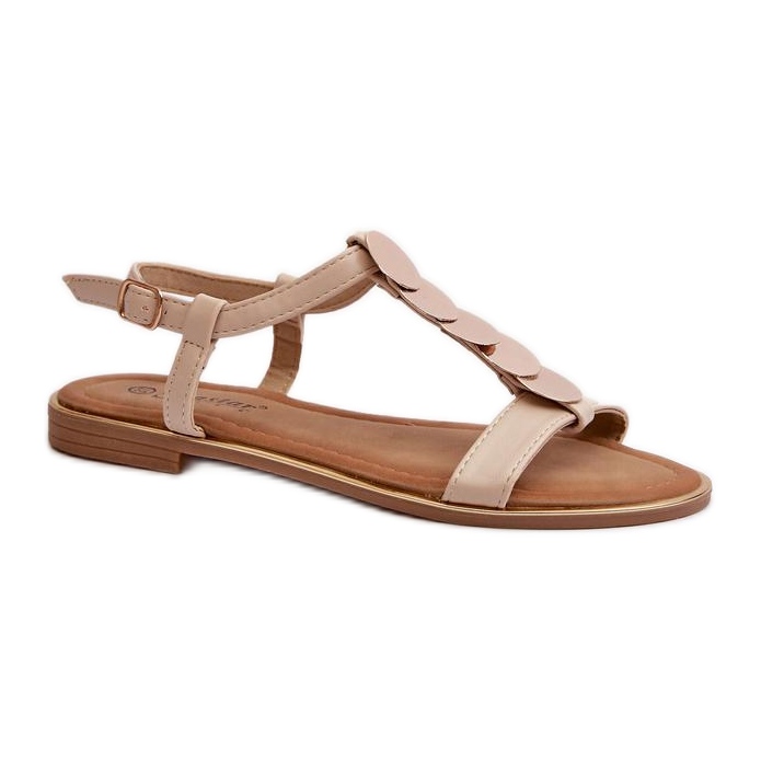 Step in style Sandálias Modelo Jeritellia CK281P Bege - Entre com estilo