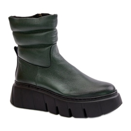 Botins femininos Zazoo Verde Escuro