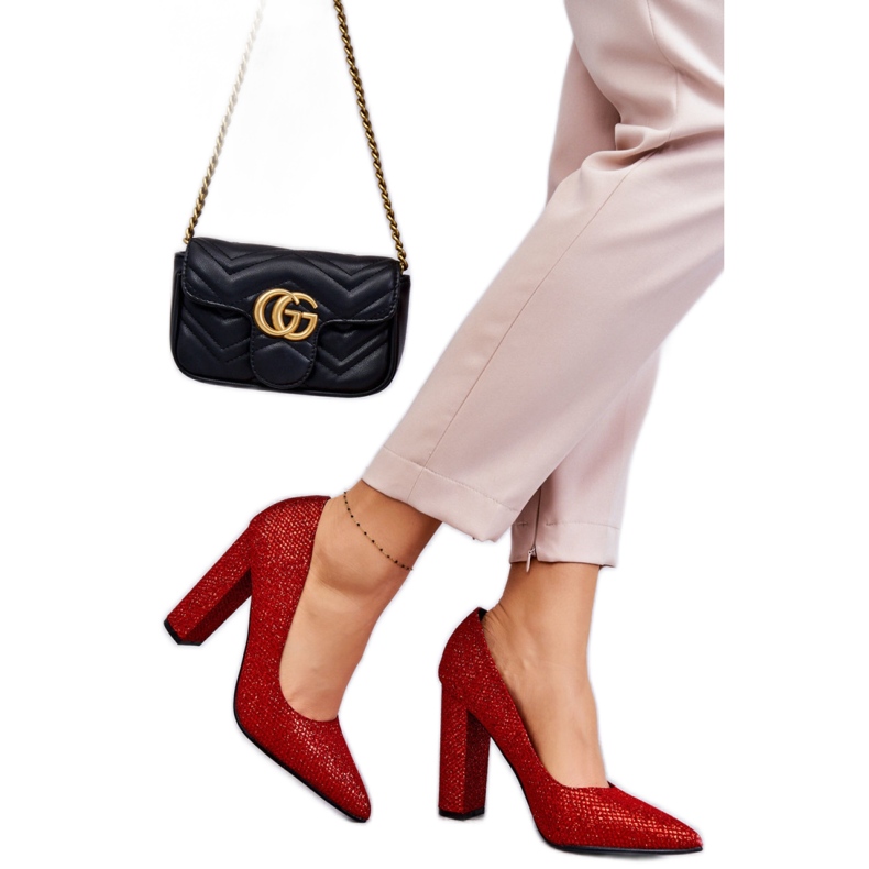Step in style Bombas Modelo Elmira R1D3226-47 Vermelhas - Entre com estilo vermelho