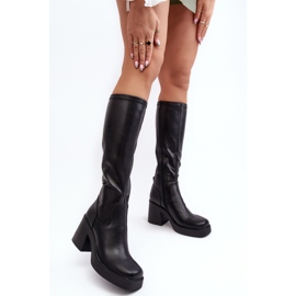 Step in style Modelo Da SN622-10 Botas pretas - Entre com estilo preto