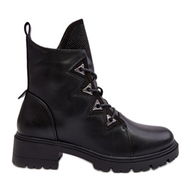 Modelo S.Barski HY93-52A Botas pretas preto