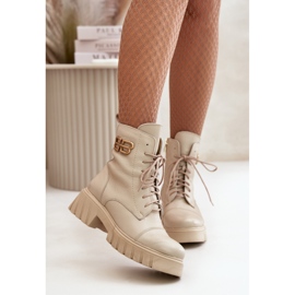 Step in style Trabalhadores Modelo Zazoo 60486 Bege Claro - Entre com estilo