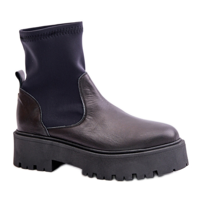 Botins slip-on modelo Zazoo Preto