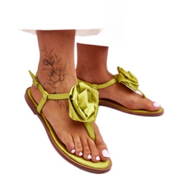 Step in style Sandálias flip-flop Modelo Carisma QQ-137 Lime - Entre com estilo verde