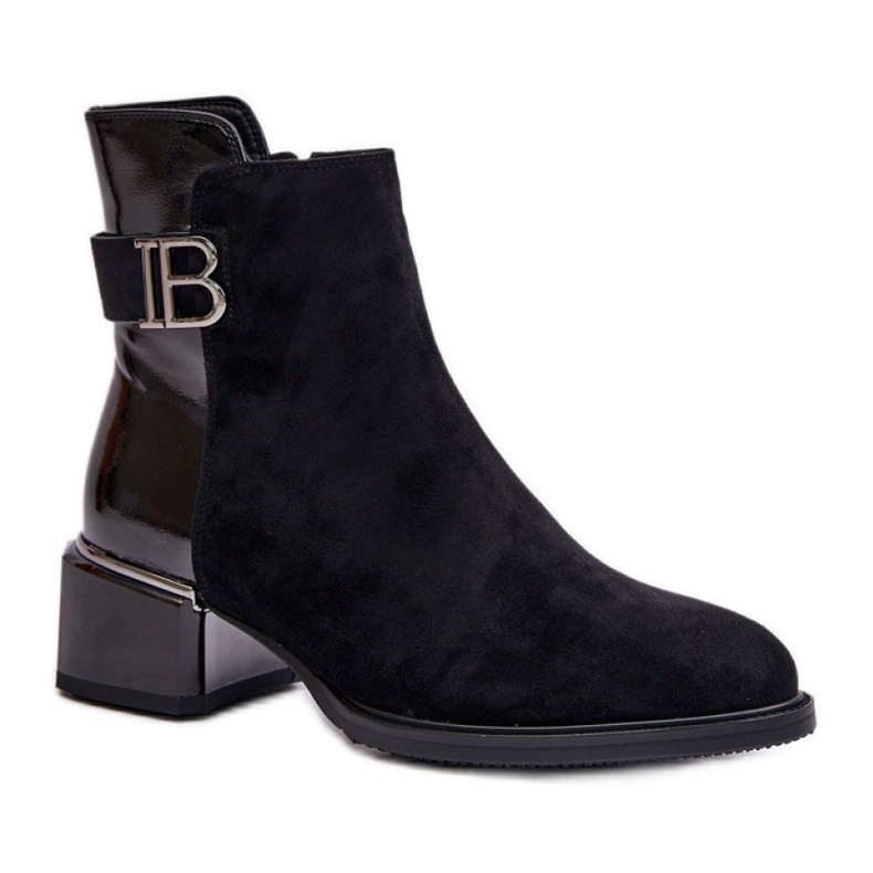 Botas femininas elegantes pretas preto