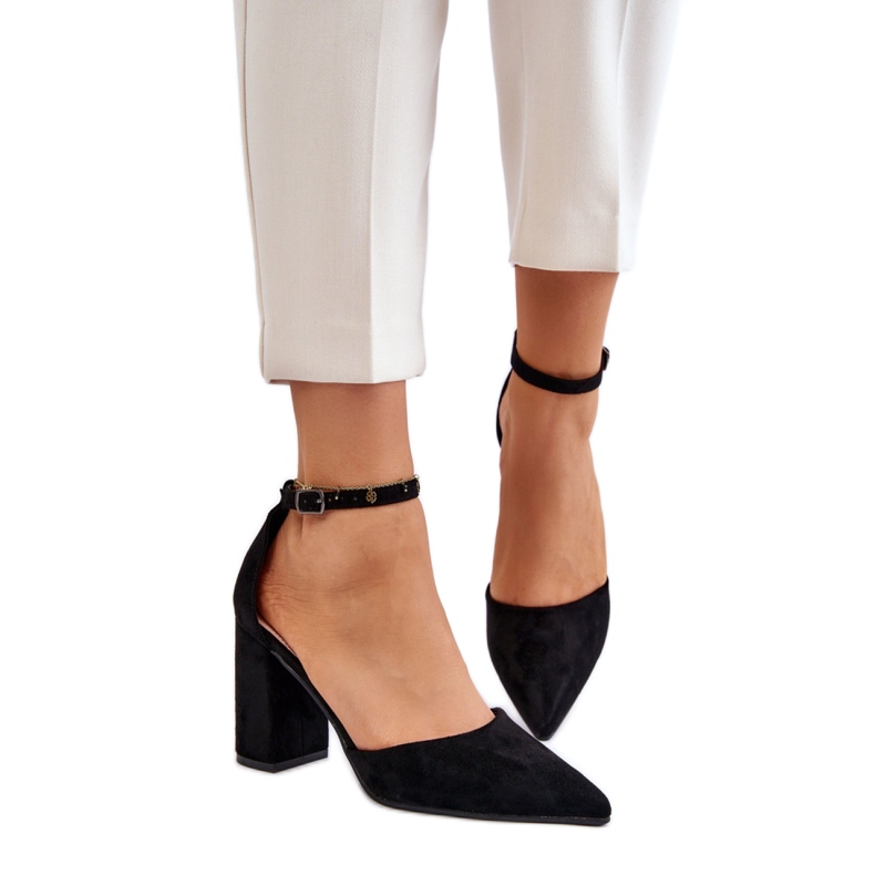 Step in style Bombas Modelo Lexie QA203P Preto - Entre com estilo