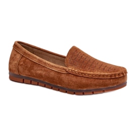 Mocassins Modelo S.Barski LR755 Camelo marrom