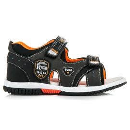 American Club Calçado de verão com velcro preto