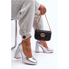 Step in style Scarpins Modelo Rosalia N045 Prata - Entre com estilo cinza Step in style Scarpins Modelo Rosalia N045 Prata - Entre com estilo cinza