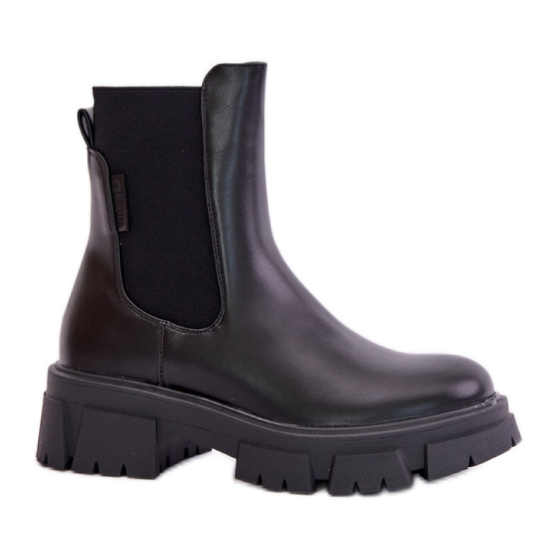 Botas isoladas femininas Big Star MM274071 pretas preto