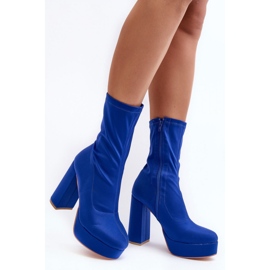 Step in style Botas Modelo Peculia D88-26 Azul - Entre com estilo