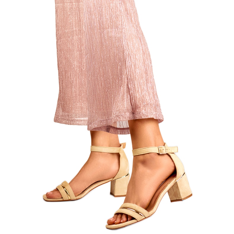 Sandálias femininas 7212BE bege