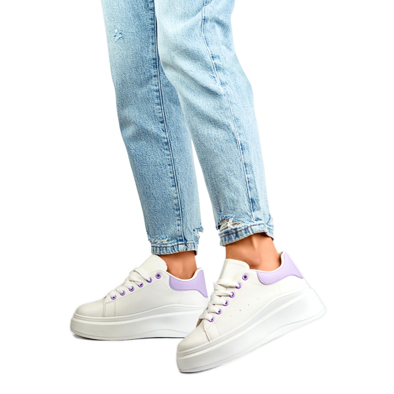 Calçados esportivos femininos LL23171PU branco