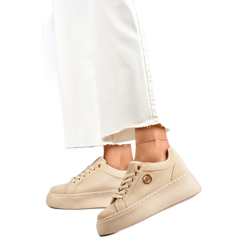 Calçado Esportivo Feminino com Decoração TL251-10L/BE bege