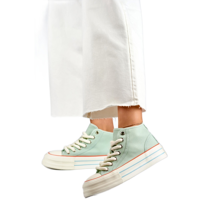 Tênis plataforma feminino BL507BL verde