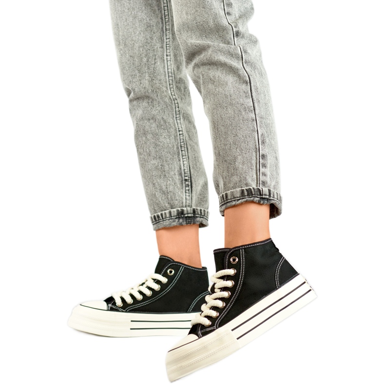 Tênis plataforma BL507B, preto