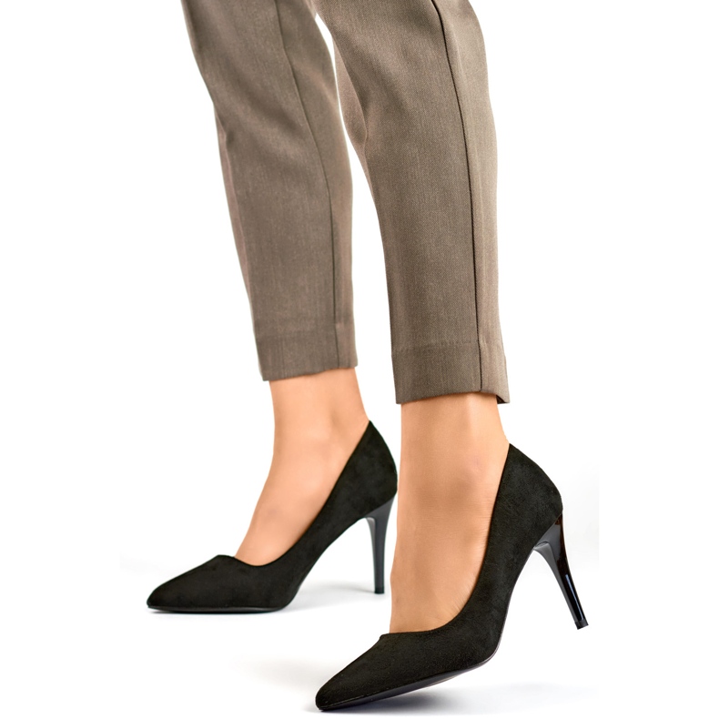 Salto alto clássico feminino B0-202B, preto