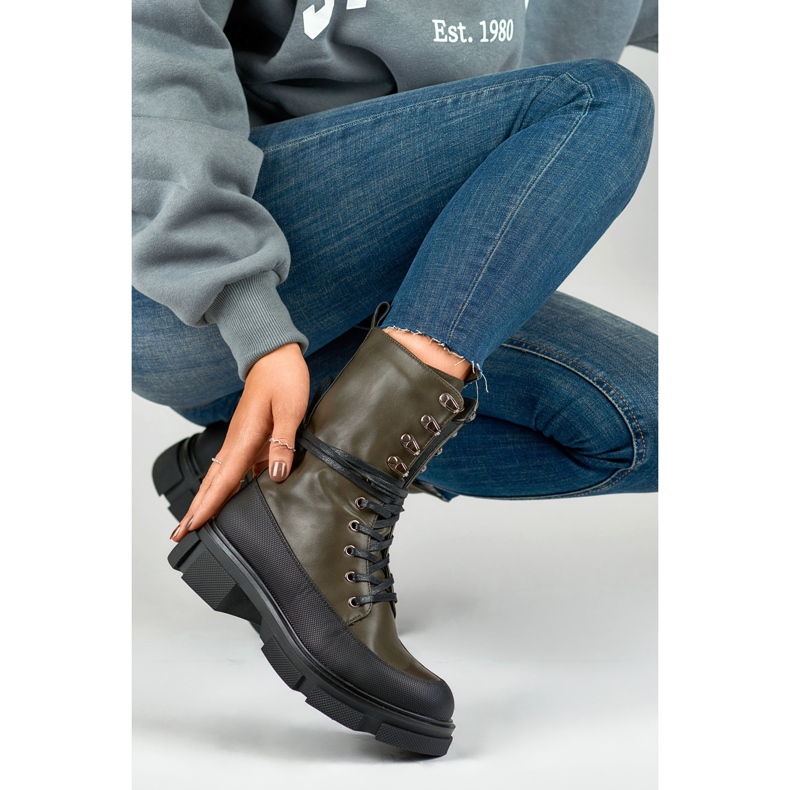 Modelo Operário Garlin JH21-31GR Preto/Verde - PRIMO