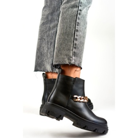 Botas pretas modelo D42B - PRIMO preto