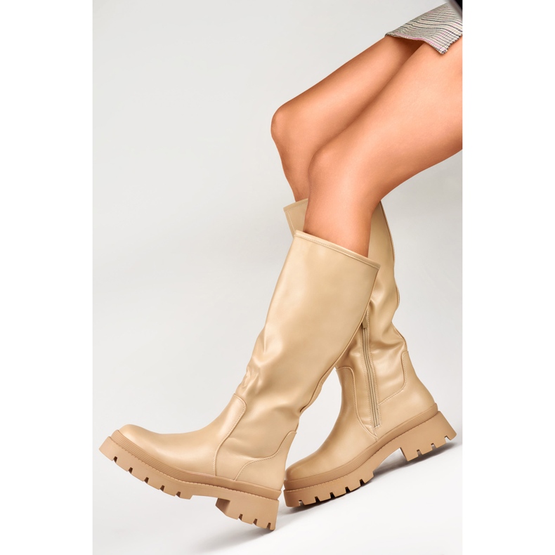 Botas Modelo 888-66A-BE Bege - PRIMO
