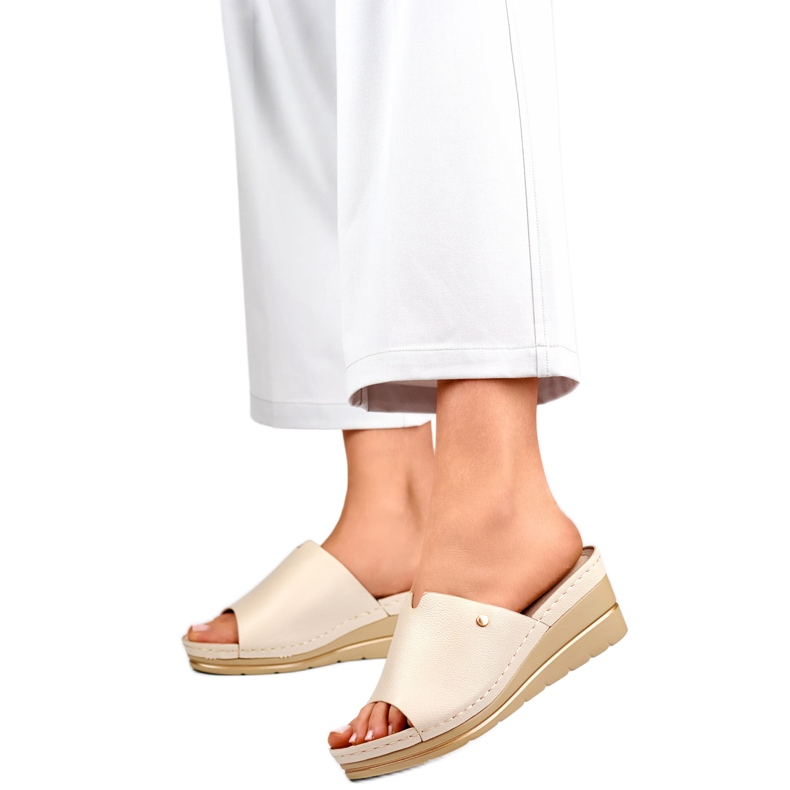 Chinelos femininos GD-FL1245BE bege