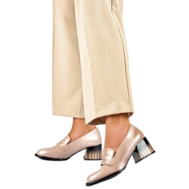 Sapatos femininos GD-FL443A-D.BE bege