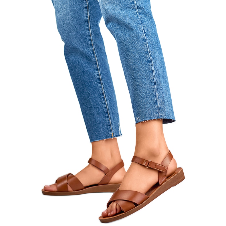 Sandálias femininas PS10TA castanho