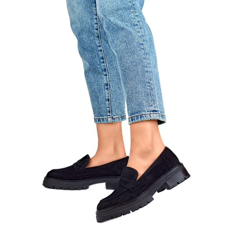 Sapatos pretos femininos YL197