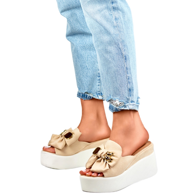 Chinelos Sandália Modelo 8082BE Bege