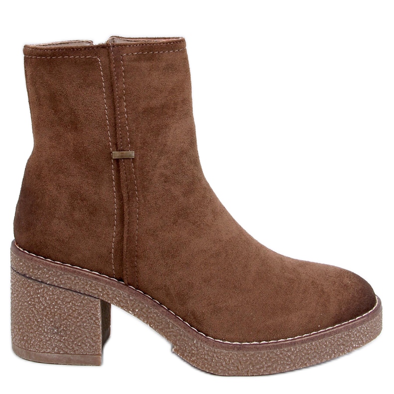 Botins de salto estável Filly Green castanho