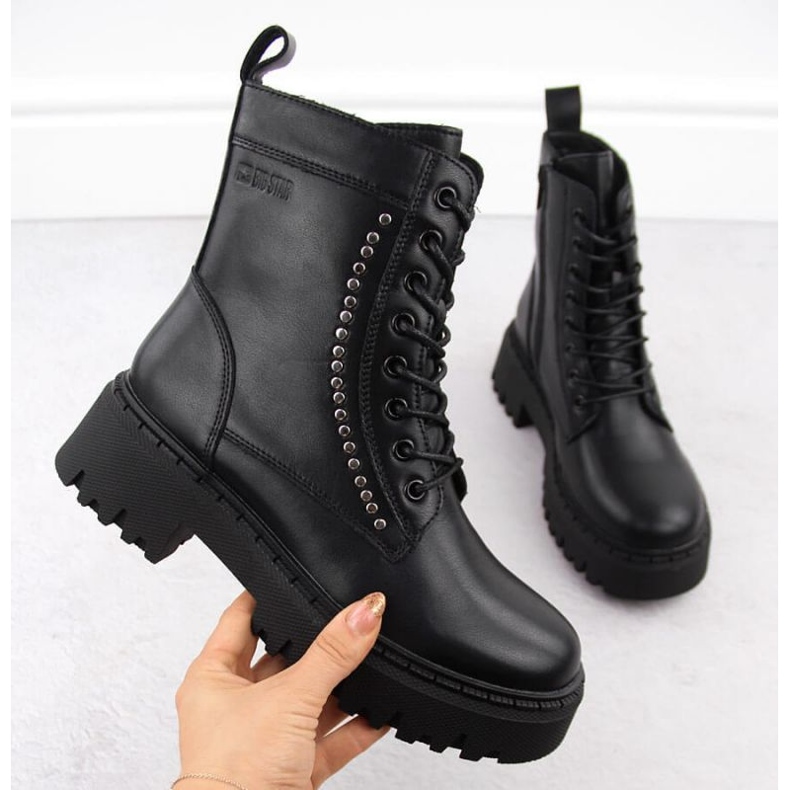 Botas de couro Big Star, isoladas OO274A255 INT2062 preto