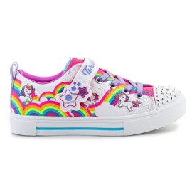 Sapatos Skechers Twinkle Toes S Lights Twinkle Sparks Jumpin Clouds 314809L-WMLT multicolorido