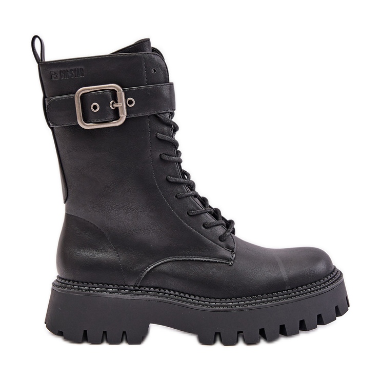 Botas de trabalho isoladas com fivela Big Star OO274137 pretas preto
