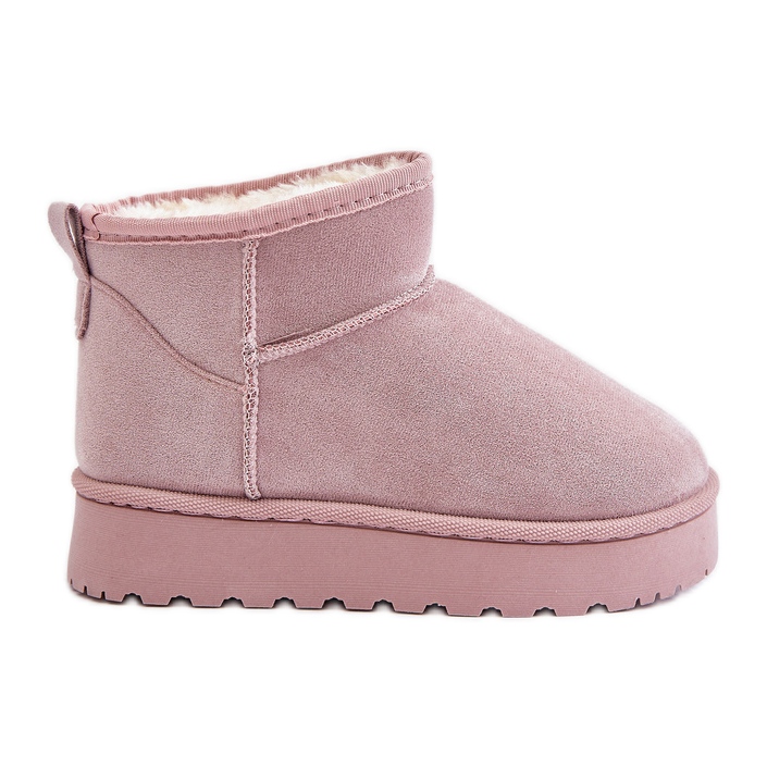 Botas de neve com isolamento infantil rosa Nallita