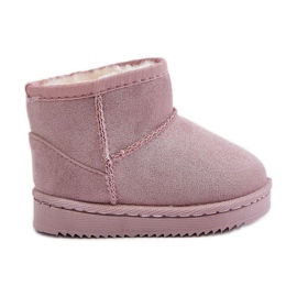 Botas de neve com isolamento infantil rosa Gooby