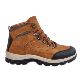 Botas de caminhada isoladas masculinas McBraun Camel marrom