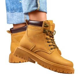 Botas femininas com isolamento camelo 9501-PA-C marrom
