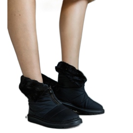 Botas de neve pretas com isolamento e gola Edidda preto