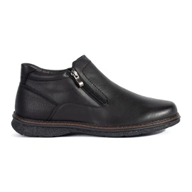 Botas masculinas pretas com isolamento preto