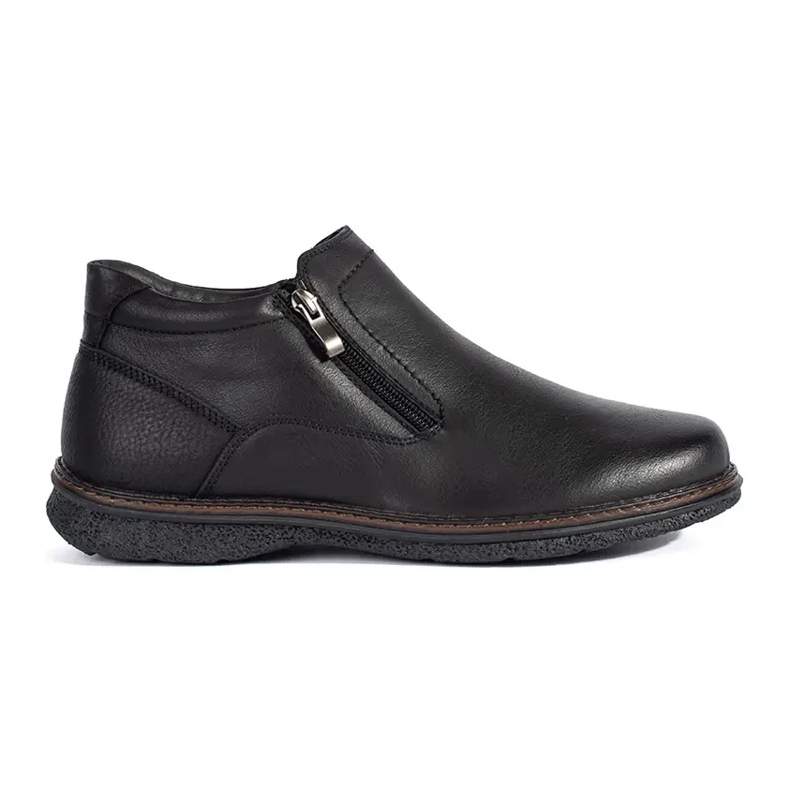 Botas masculinas pretas com isolamento preto