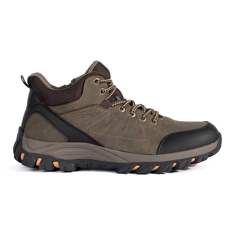 Sapatos de trekking masculinos marrons castanho