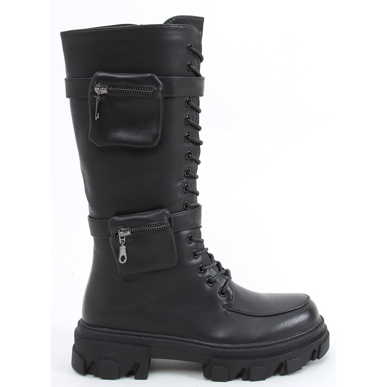 Botas Asot Black com bolsos preto