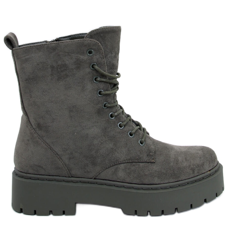 Botins plataforma com cadarço verde Burse.