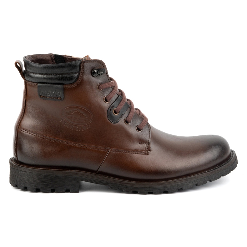 Olivier Sapatos masculinos de inverno, botins de couro 754, marrom escuro castanho Olivier Sapatos masculinos de inverno, botins de couro 754, marrom escuro castanho