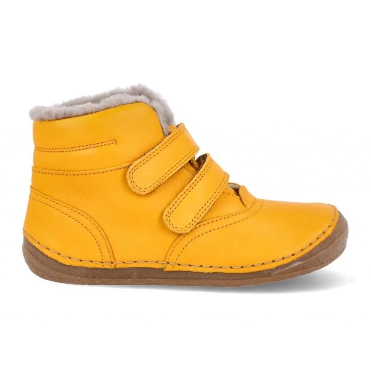 Botas Froddo com isolamento de inverno e velcro (G2110113-7) amarelo
