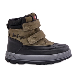 Botas de neve isoladas Lee Cooper para meninos LCJ-23-01-2058 verdes